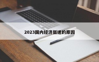2023國內經濟低迷的原因